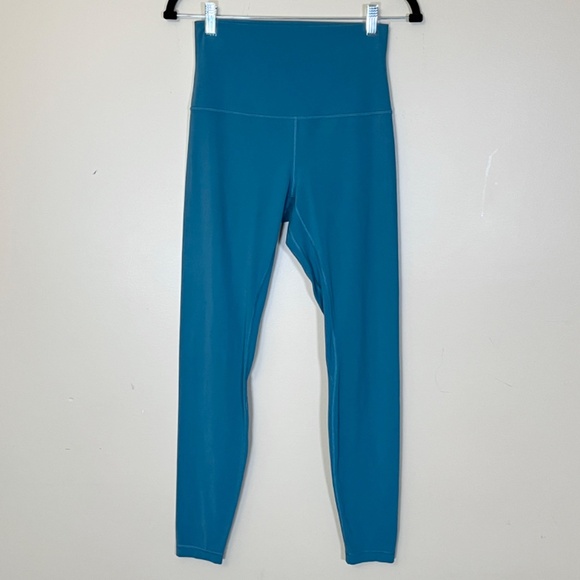 Lululemon Align Super-High Rise Pants - Women's Size 8 - Green Blue Teal - Picture 2 of 8